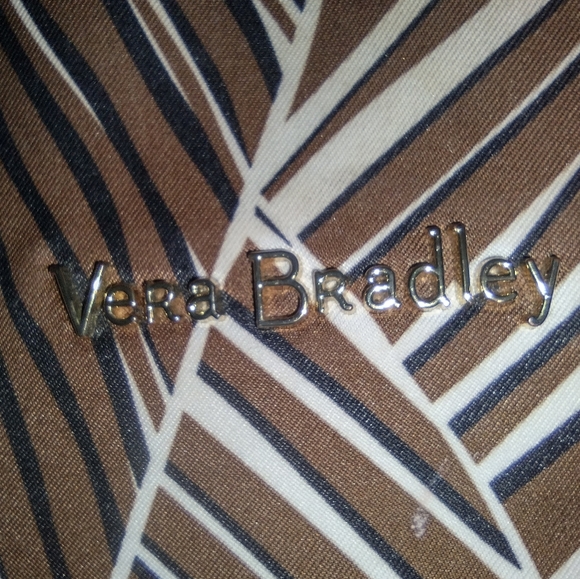 Vera Bradley Brown Banana Leaves Tote Crossbody - Picture 5 of 7